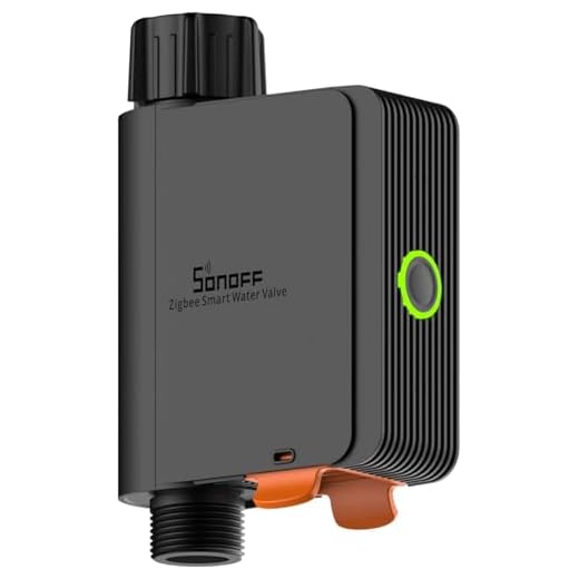 SONOFF Programmateur Arrosage Automatique, Minuterie Arrosage Automatique pour Jardin, Nécessite Un ZigBee Hub, IP55 Étanche, Requête d'historique, Compatible avec Alexa/Google Home/Home Assistant