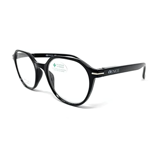 New model Gafas de lectura, presbicia, vista cansada, Diseño en 3 Colores. VENICE NEW CHICAGO - Dioptrías: 1 a 3,5 (Black, +1.50)