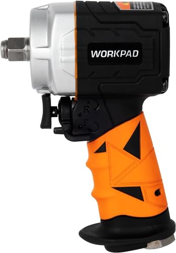 WORKPAD Visseuse à percussion à air comprimé, couple de desserrage max. 750 Nm, force virale 12,7 mm (1/2 pouce), idéale pour une utilisation dans des...