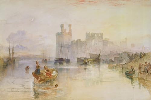 Cuadro de lienzo Castello di Caernarvon de Turner, arte de pared para decoración de hogar