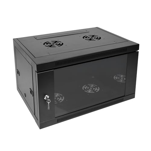 Coffret Réseau 6U Labgear armoire murale compacte contre la surchauffe matériel