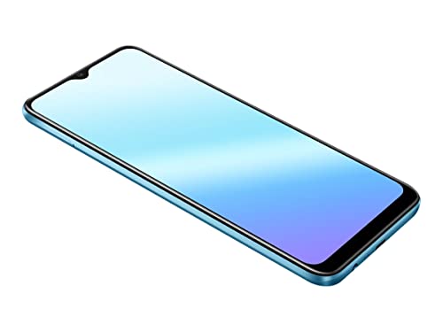 realme C21 Smartphone Libre, Batería de 5000 mAh, Pantalla completa de 6,5' con mini-drop, Cámara triple con IA de 13 MP, Procesador potente Helio G35, Dual Sim, 4+64GB, Cross Blue