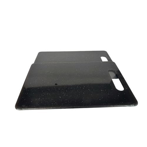 Juego de 2 tablas de cortar plásticas con mango fácil miniatura 7