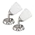 RV Reading Lights 12 Volt Interior Bedside Lamps with Switch Wall Sconces Light Fixtures 3000K-Warm White Lighting, 3W, 160 Lumens, 3.2x5.7 inch, Set of 2