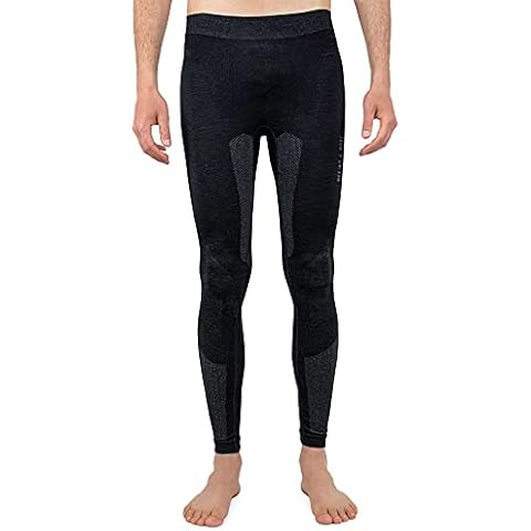 Merino & More Merino Men's Functional Underwear Merino Wool Long, black / grey, L Cover