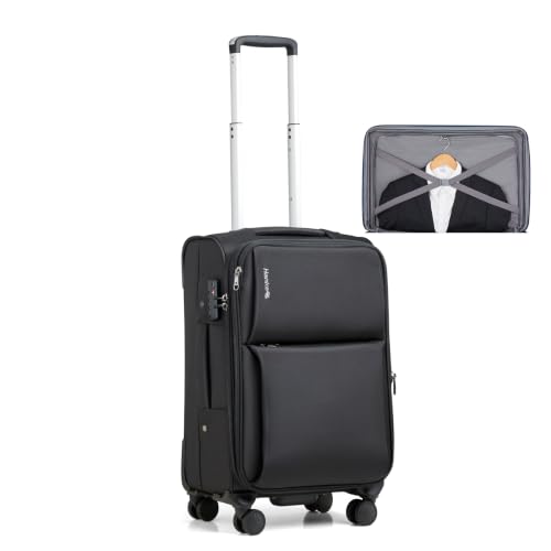 Image of Hanke Carry On Luggage 22x14x9 Airline Approved with Garment Compartment