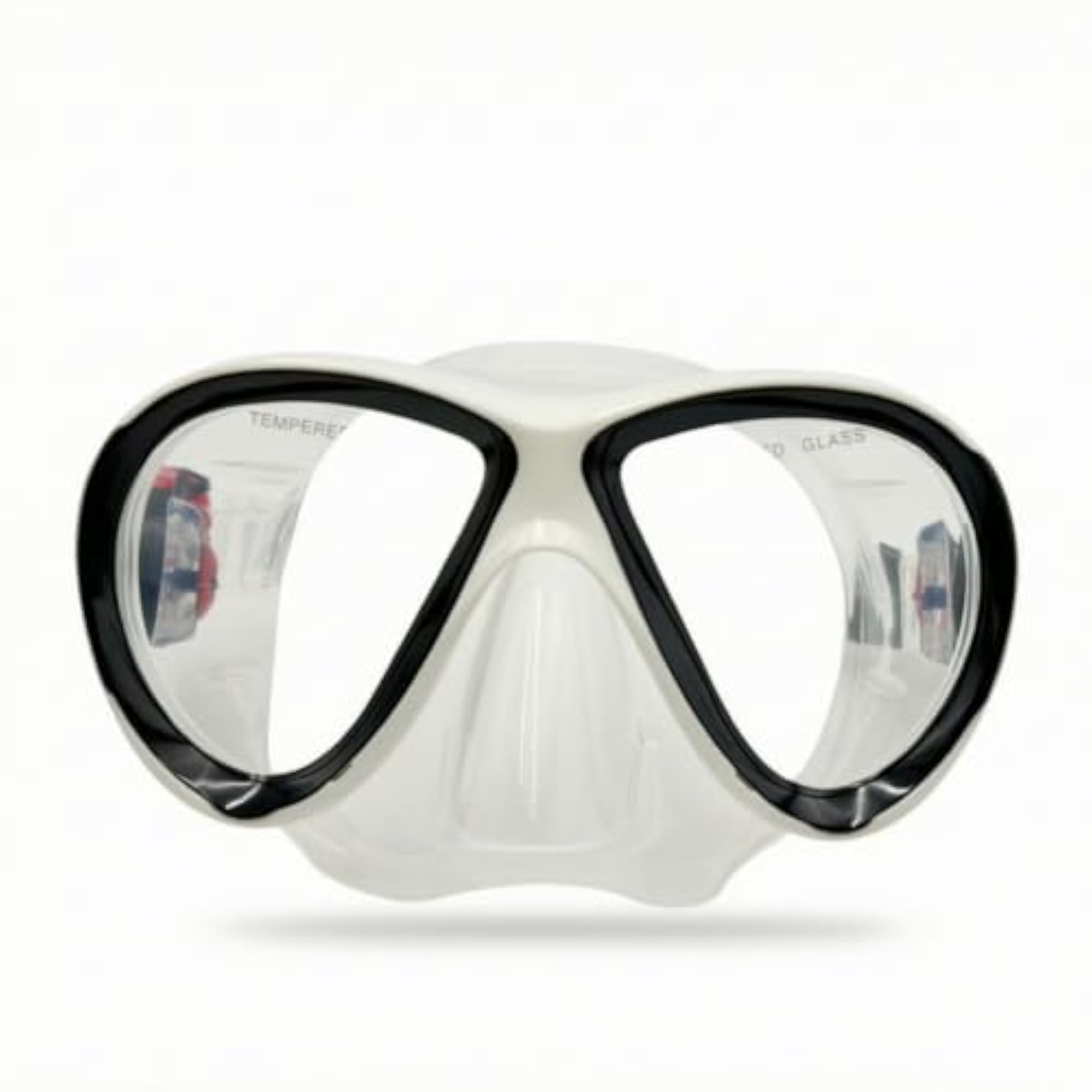 Clear-Lens Diving Mask with Snorkel, Adjustable Snorkeling Gear