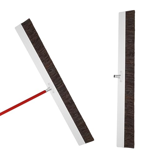 MYOYAY Aluminum Backed Concrete Broom for Finishing 48-inch Concrete Broom for Driveways Sidewalks Wet Concretes