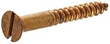 Hillman 1929 8 x 3/4 Brass Flat Head Slotted Wood Screw 30-Pack
