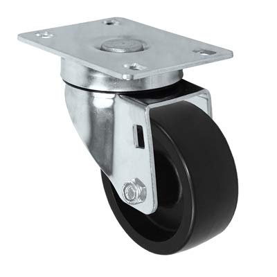 CasterHQ - 3" X 1.25" Light Duty Polyolefin (Plastic) Wheel - Stainless Swivel Caster