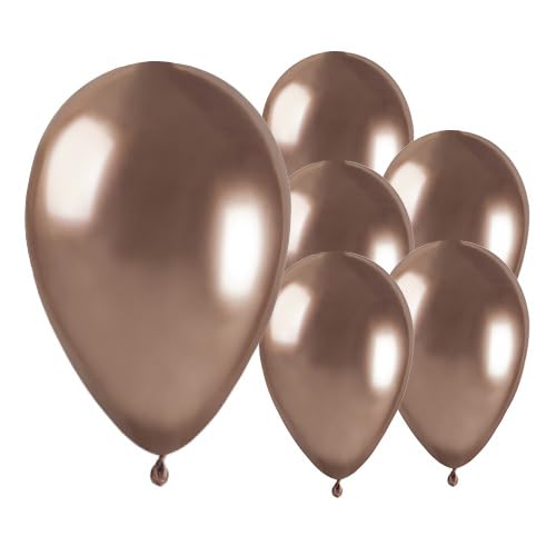 Shiny Rose Gold Biobased Natural Rubber Latex Balloons 33cm / 13 in