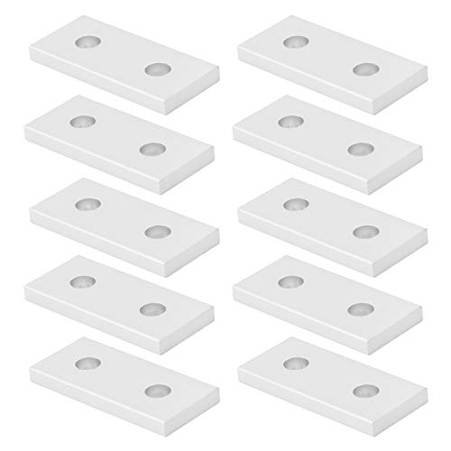 Vertical Connection Tool 10Pcs Joining Plate Aluminum Flat Connecting Reinforcement Vertical Connection Tool 3030‑2 Hole Ad620 (2020) - Image 2