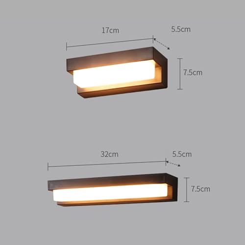 Apliques de pared LED exterior acrílicos modernos y recargables 6