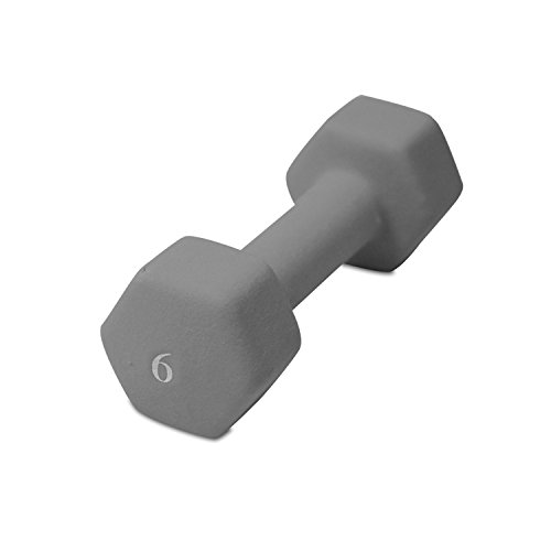 CAP Barbell Neoprene Coated Single Dumbbell, Gray, 12 lb.