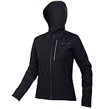 Endura Hummvee Damen MTB-Jacke mit Kapuze, wasserdicht, Schwarz , 32