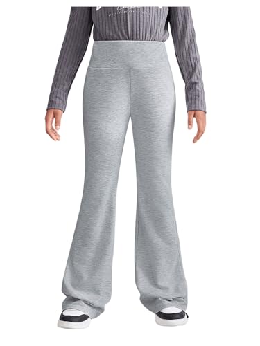 Girl's Elastic High Waisted Flare Pants Casual Sports Bell Bottoms Sweatpants