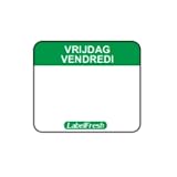 Etiquette de Traçabilité Label FreshEasy - Vendredi - 30 x 25 mm - Lot de 1000