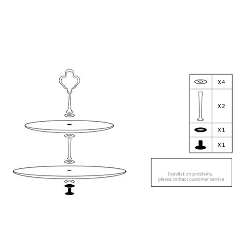 Assiette de fruits double couche gain de place pour table basse encombrée - 6