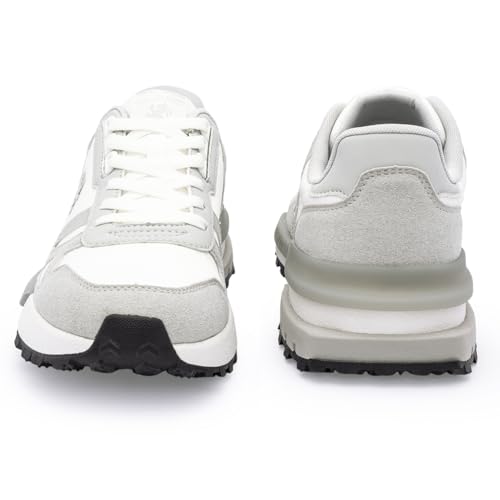 Image of Red Tape Men's Sneakers White Grey Mesh Round Toe Lace-Up