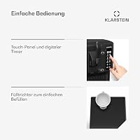 Klarstein Sweet Sundae Eismaschine - 3-in-1 Für Eiscreme, Milchshakes & Smoothies, 1,5 L Tank, Touch-Display, Keep-Cool-Modus, Reinigungsfunktion, Schwarz – Ansicht 5