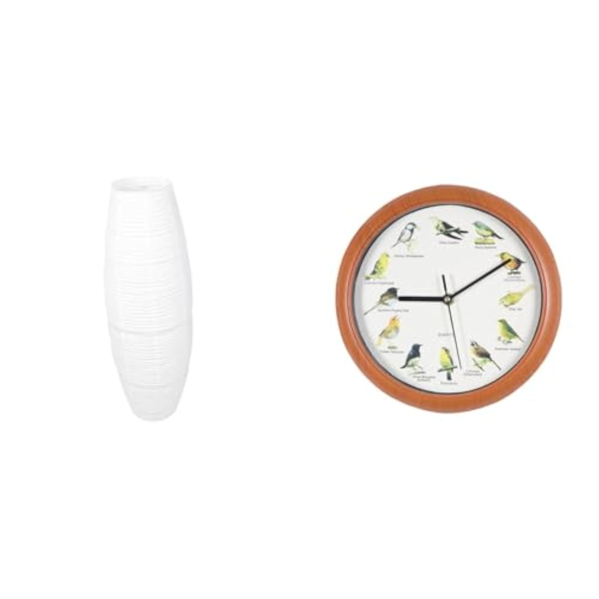 Simple Lampshade Floor Lamp with Decorative Wall Clocks