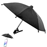 電話用サンシェード、電話用傘 | 調節可能な携帯電話サンシェードカバー 携帯電話クリップ傘、携帯電話傘、屋外携帯電話防雨日傘、携帯電話日焼け止め、反射防止小型傘- 屋外用電話サンシールド傘スタンド クリップ付き 旅行用反射防止電話傘