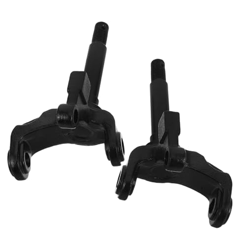 Muñón de dirección delantero para rutas en quad y circuitos de kart de metal negro
