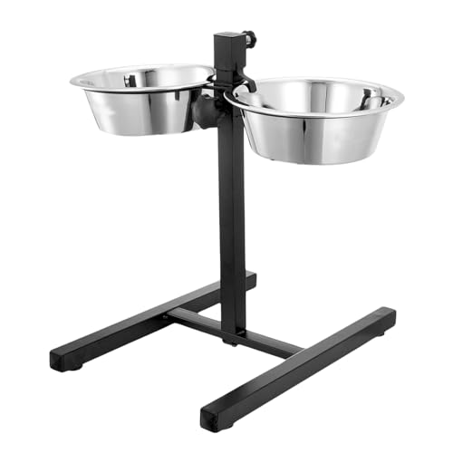 See full amazon price history chart for PETS EMPIRE Adjustable Pets Bowl Elevated Double Diner Dog Bowls (900 ml x 2) | H-Base Stand with Stainless Steel Removable Bowls | Pet Feeder Raised Dog Food Bowl - Dogs Feeding Station PETS EMPIRE Adjustable Pets Bowl Elevated Double Diner Dog Bowls (900 ml x 2) | H-Base Stand with Stainless Steel Removable Bowls | Pet Feeder Raised Dog Food Bowl - Dogs Feeding Station (B0B18VBH6Y) Amazon Price History, Amazon Price Tracker