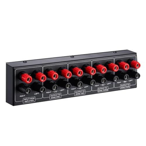 Distribuidor conmutador de audio pasivo 1 en 4 out para evitar sobrecarga en altavoces