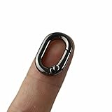 亜鉛合金 カラビナ キーホルダー キーリング バッグ財布バッグショルダーバッグ ハードウェア部品 接続バックル修理 (black-1.4cm, 2)