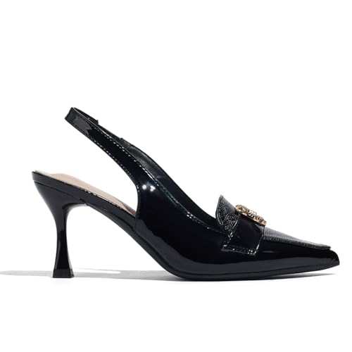 Pointed Toe Heels Ankle Strap Dress Loafer Shoes for Women2