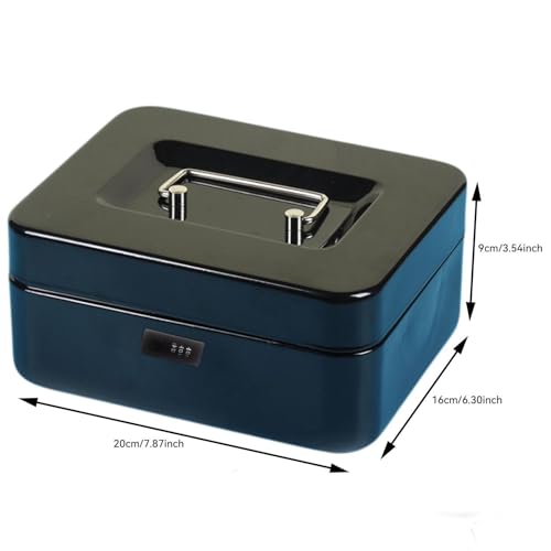 Boîte à sécurité de dépôt en espèces portable avec code pour ranger clés cartes et bijoux