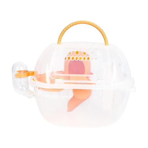 Jaula de viaje para hámster naranja de 29x20cm cómoda para expediciones 6