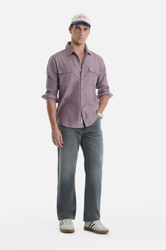 Image of SNITCH Men Jeans Casual Wear | Straight Fit Full Length Button & Zip Closure | 100% Cotton Denim Fabric Durable & Breathable for Streetwear & Daily Outings
