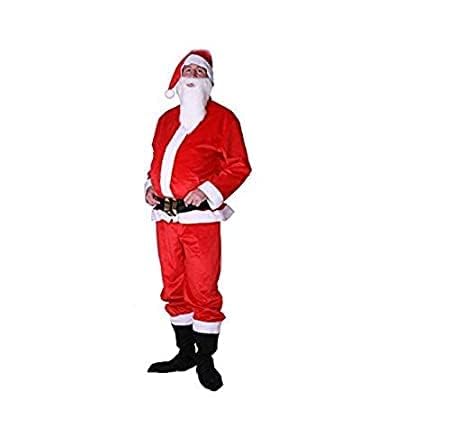 Mobison Santa Claus Dress Costume With Beard and Chocolate for Adults (18+ Years) For Christmas/New Year (Elite Series) (B09MMFQ3VR) Amazon Price History, Amazon Price Tracker