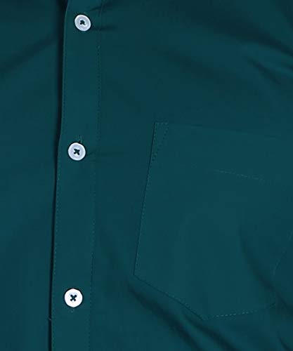 Image of Fifth Anfold Men's Pure Cotton Solid Color Mandarin Collar Full Sleeve Casual Wear Shirt, Office Wear for Men