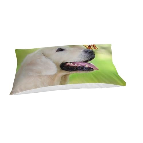 Housse de couette chien 135x200cm parure lit simple microfibre douce pour enfants