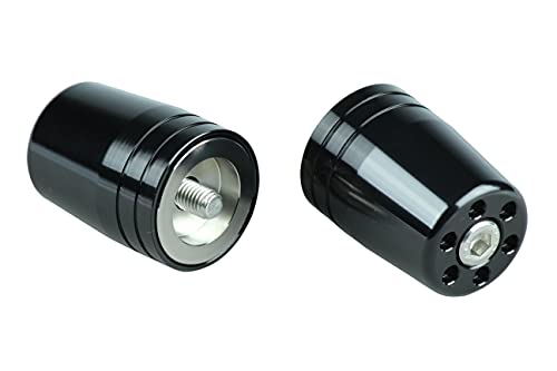 ポッシュ(POSH) ハンドルバーエンド ウルトラヘビーバーエンド カワサキ純正ハンドル M8用 NINJA250 | Z900RS | ZRX1200DAEG 等 ブラック 031579-06