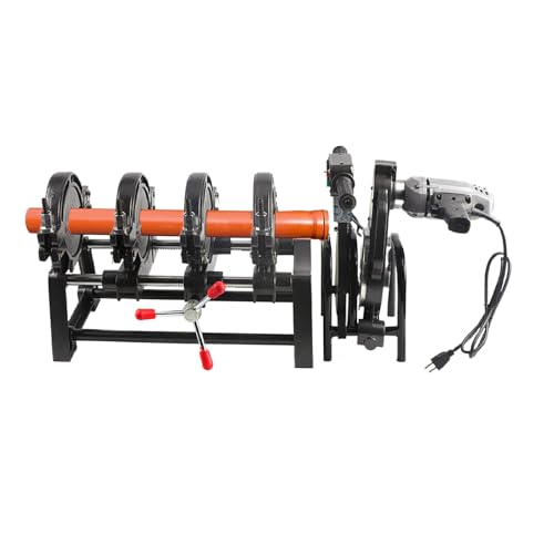 Image of Butt Welding Machine for Plastic Pipes - 110V Pipe Fusion Welder with 1000W Heater & 850W Cutter, 2.48-6.3in Welding Range for Industrial/Construction Use