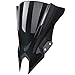 Midimttop Motorbike Windshield Windscreen Ninja 500 Front Fairing Parabrezza Air Spoiler Wind Deflector fit for KA&WA&SA&KI Ninja 500 /ABS/SE Accessories 2024 2025 (Black Smoke)