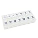 Ezy Dose Weekly (7-Day) AM/PM Pill Organizer, Vitamin and Medicine Box, Large Compartments, 2 Times a Day, Colors may vary