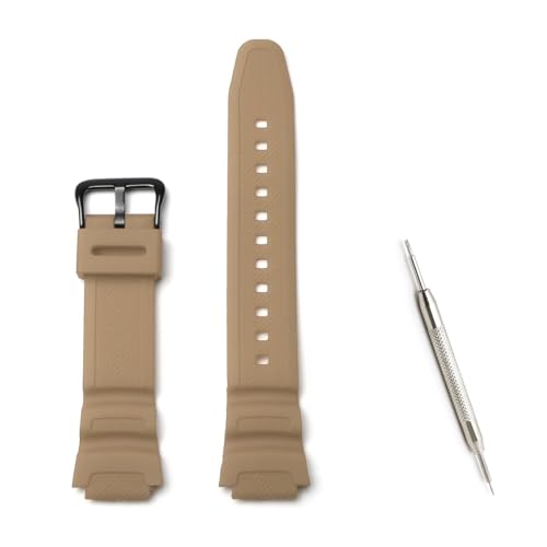 CASIO �����x���g �E���^������ 18mm �o���h �J�[�L�u���E�� �X�e�����X�u���b�NIP�o�b�N�� W-218H W-219H W-735H MRW-200H �Ή� �ėp �\�t�g �H��t�� [���s�A���i]