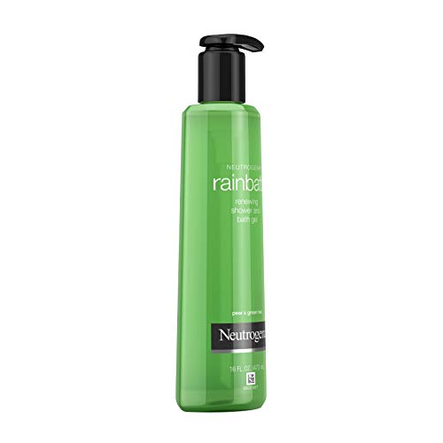 Image of Neutrogena Rainbath Renewing Shower And Bath Gel, Moisturizing Body Wash and Shaving Gel with Clean Rinsing Lather, Pear & Green Tea Scent, 16 fl. oz