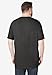 KingSize Men's Big & Tall Shrink-Less Lightweight Longer-Length Crewneck Pocket T-Shirt - 4XL, Heather Charcoal