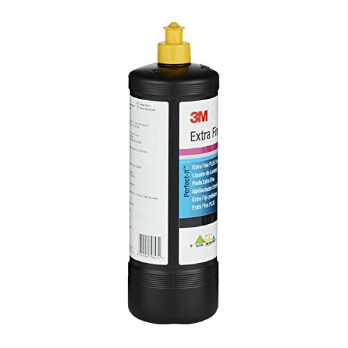 3M Perfect-it Extra Fine Plus Schleifpaste 80349 - zur Autopflege, Autopolitur, und Auto Aufbereitung - 1 Liter Flasche