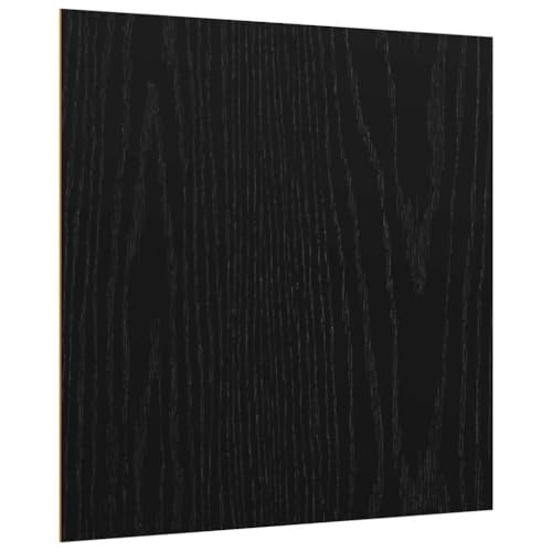 vidaXL Paneles Decorativos 12 pcs Roble Negro 30 x 30 x 0.3 cm,