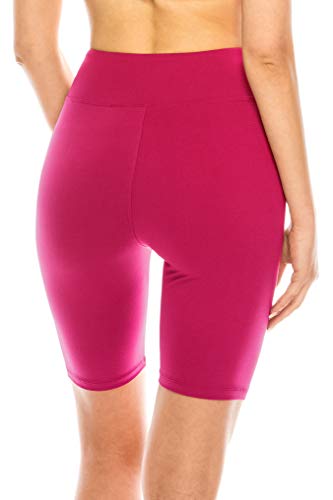 Image of ALWAYS Women's High Waist Bike Shorts - Athletic Workout Tummy Control Stretch Running Yoga Pants