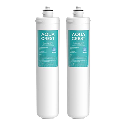 AQUA CREST H-104 Under Sink Water Filter, NSF/ANSI 42 Certified, 6K Gallons, Replacement Cartridge for Everpure H-104, EF-3000, PBS-400, OW200L, 6TO-BW, MR-100, MR-225, EV9262-71, EV9612-11, Pakc of 2