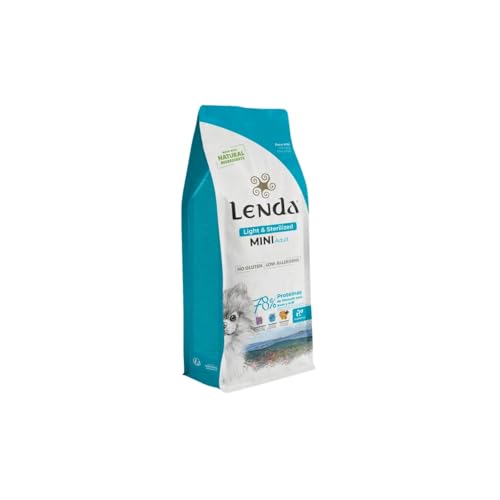 Lenda Mini Light & Sterilized 2 kg - Pienso para Perros Adultos de Talla Mini - Pienso Natural Bajo en Calorias - Comida para Perros Pequeños Esterilizados o con Tendencia al Sobrepeso