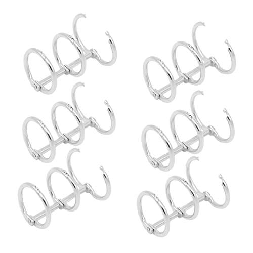 iplusmile 6Piezas Anillos Metal de Orificios de Perfectos Encuadernación de Cuadernos y Proyectos de Bricolaje Escolar y Oficina